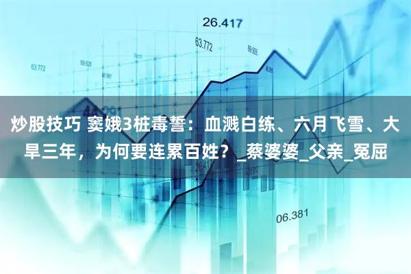 炒股技巧 窦娥3桩毒誓：血溅白练、六月飞雪、大旱三年，为何要连累百姓？_蔡婆婆_父亲_冤屈