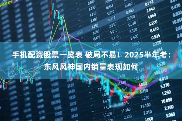 手机配资股票一览表 破局不易！2025半年考：东风风神国内销量表现如何